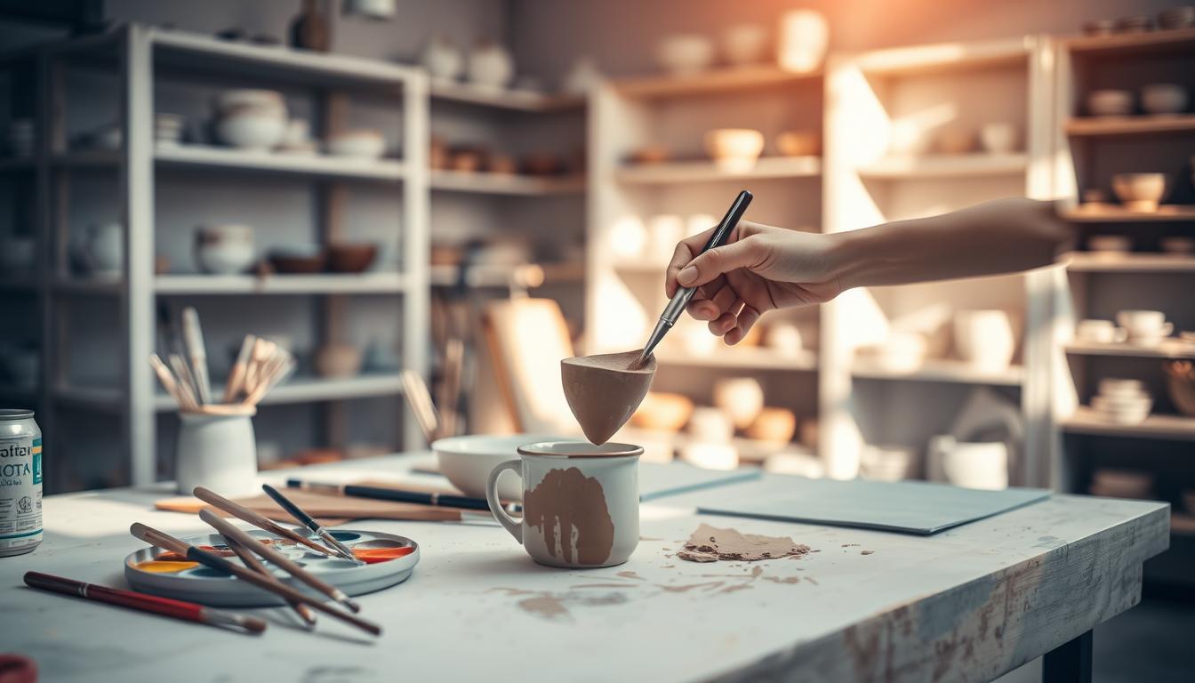 Jak zamalować farbę ceramiczną