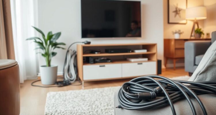 Sposoby na ukrycie kabli od telewizora