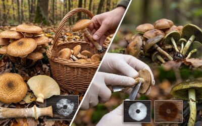 Opieńka miodowa kusi jesienią, ale ma groźne sobowtóry. Sprawdź cechy kapelusza, blaszek, trzonu, wysyp zarodników i bezpieczne zasady zbioru, zanim włożysz grzyby do koszyka, garnka i kuchni.