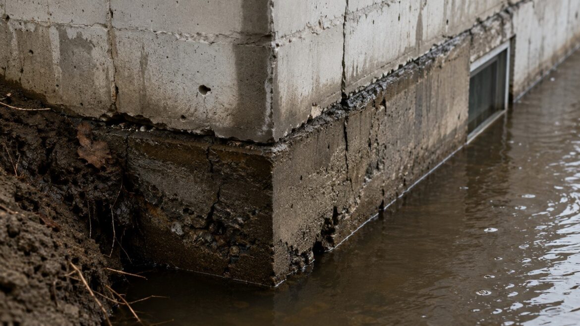 Podtopiony fundament po ulewie wymaga kontroli przy rysach, osiadaniu lub wypłukaniu gruntu. Sprawdź, kiedy wezwać konstruktora, jak dokumentować szkody oraz bezpiecznie osuszyć dom.