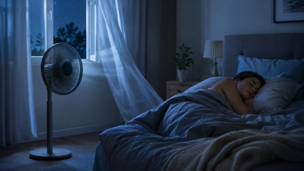 Jak ustawić wentylator, żeby naprawdę chłodził? Najlepsze ustawienie w dzień i w nocy