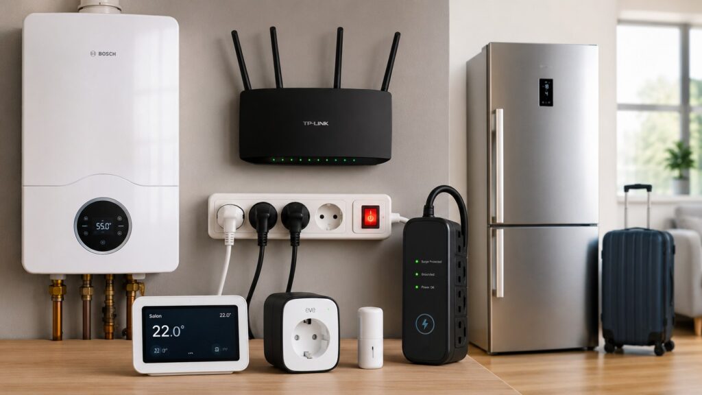 Co wyłączyć z prądu przed wyjazdem? Router, bojler, telewizor, lodówka i listwy zasilające