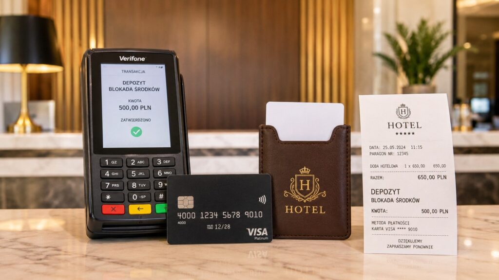 Hotel pobrał depozyt z karty po wymeldowaniu: kiedy blokada zniknie i jak odzyskać pieniądze
