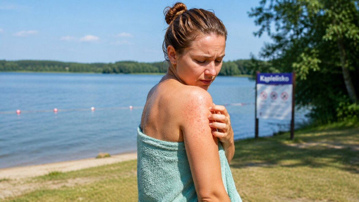 Świąd pływaków po kąpieli w jeziorze powoduje swędzące grudki i pieczenie. Sprawdź objawy, leczenie, domową pielęgnację, profilaktykę oraz sygnały, kiedy trzeba pilnie zgłosić się do lekarza od razu.