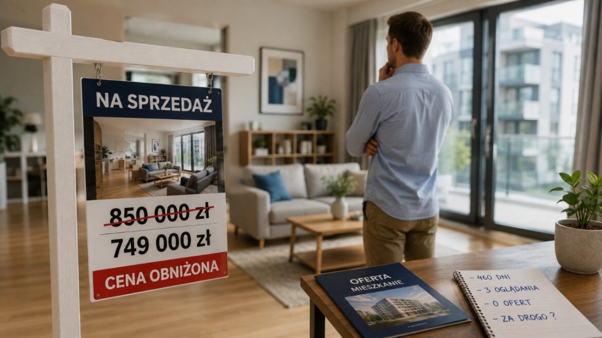 Brak kupców na mieszkanie nie zawsze oznacza słaby rynek. Sprawdź 5 sygnałów, że cena ogłoszenia jest zawyżona, jak porównać oferty i kiedy obniżka może realnie zwiększyć liczbę zapytań.