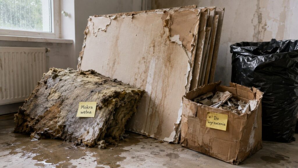 Materiały budowlane po deszczu: co można uratować, a czego po zamoczeniu lepiej nie używać