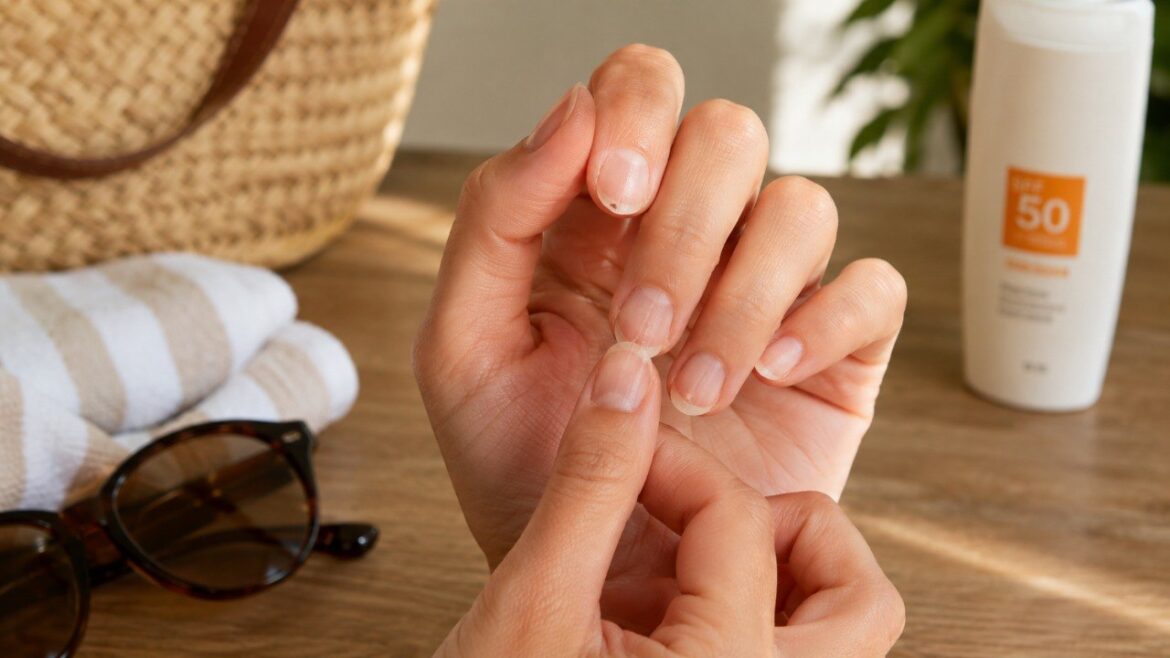 Łamliwe paznokcie po lecie mogą wynikać nie tylko z lakieru. Sprawdź wpływ wody, detergentów, manicure, niedoboru żelaza i tarczycy oraz kiedy warto zgłosić problem dermatologowi.