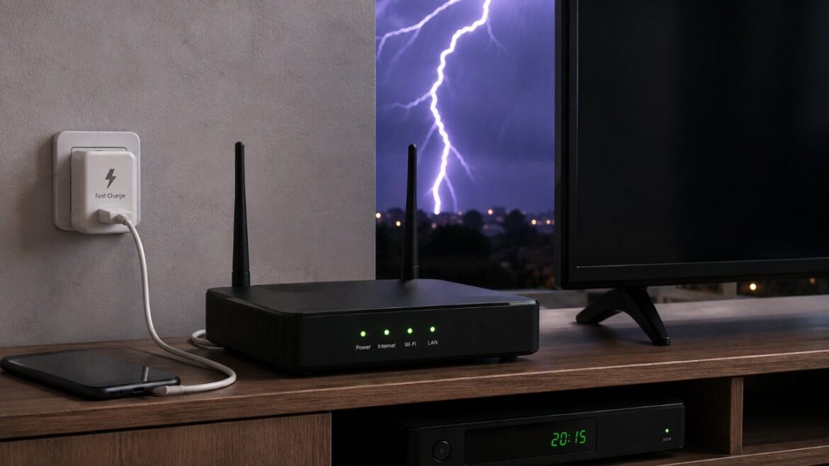 Czy wyłączać router podczas burzy? Sprawdź, kiedy odłączyć telewizor i ładowarki, jak działa SPD oraz dlaczego zwykła listwa może nie wystarczyć do ochrony elektroniki przed przepięciem w domu.