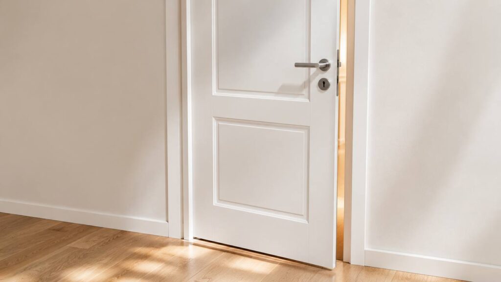 Nowe drzwi same się otwierają lub zamykają: problem w drzwiach czy w nierównej ścianie