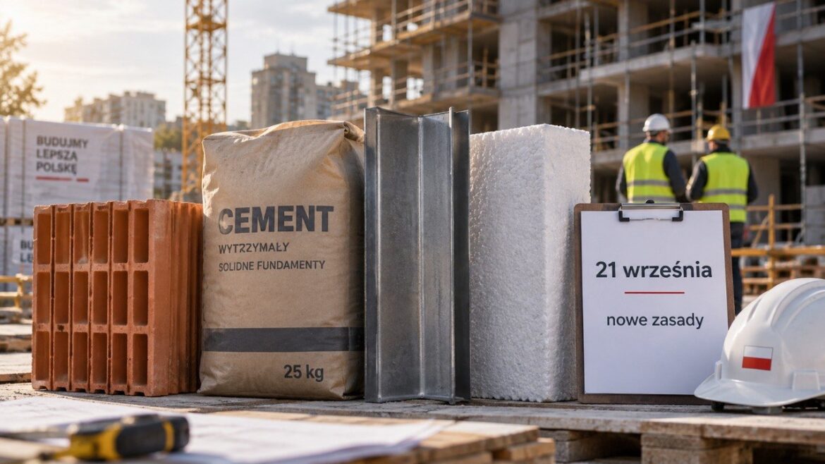 Materiały budowlane spoza UE pod presją nowych zasad. 21 września branża omówi CBAM, stalowe cła, ETS i ustawę o wyrobach budowlanych oraz skutki zmian dla polskiego budownictwa i kosztów inwestycji.