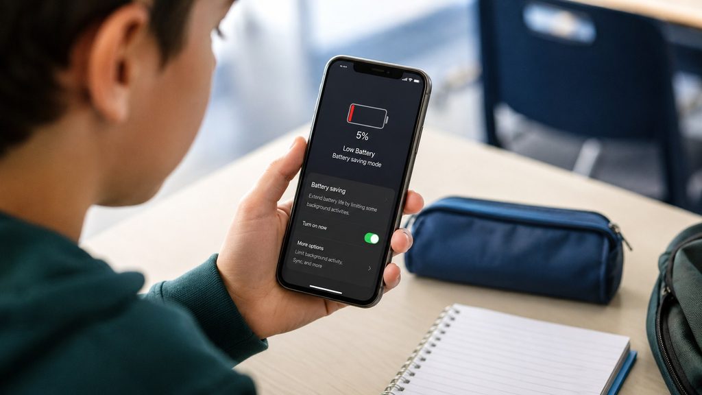 Telefon dziecka rozładowuje się w szkole? Te ustawienia pozwolą baterii wytrzymać do powrotu do domu