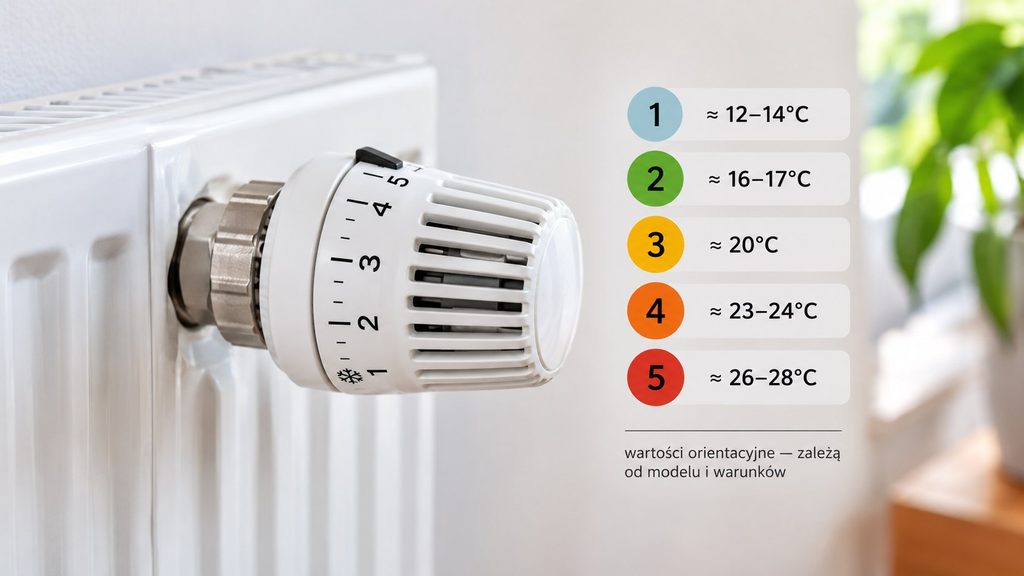 Co oznaczają cyfry 1–5 na termostacie grzejnikowym? Ustawienie „3” nie zawsze daje 20°C