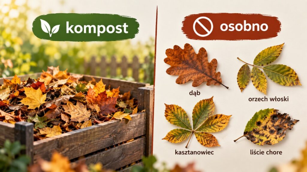 Opadłe liście nie zawsze do kompostu: które liście drzew lepiej odkładać osobno jesienią