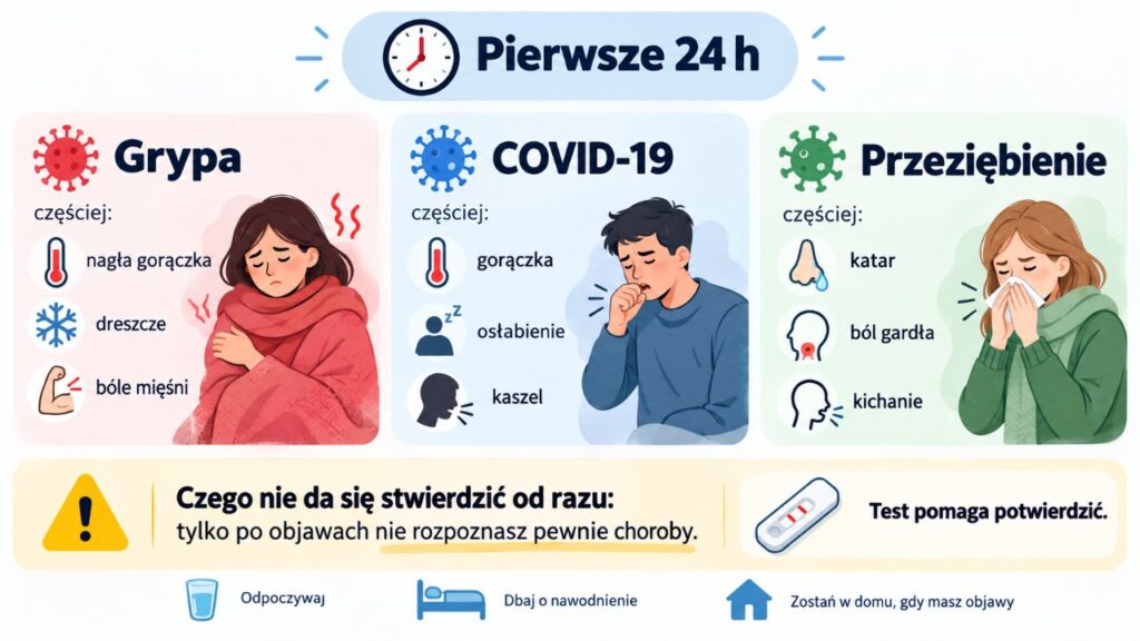 Grypa, COVID-19 czy przeziębienie: co można zrozumieć po pierwszych 24 godzinach, a czego nie
