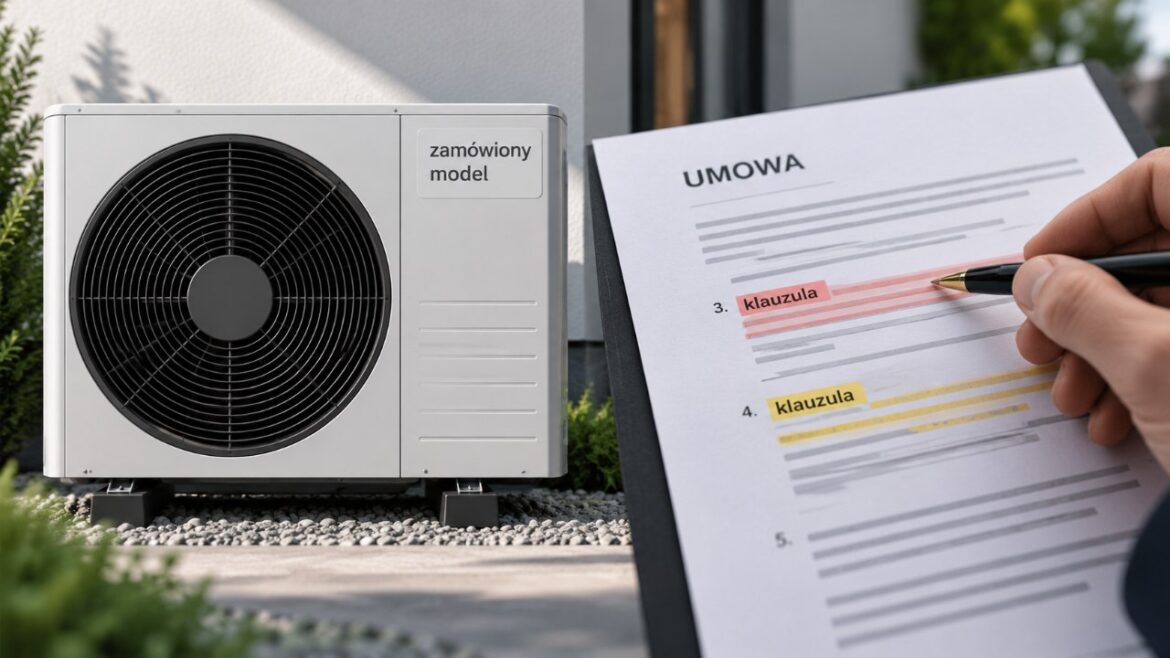 Pompa ciepła może po podpisaniu umowy zmienić moc, parametry i cenę? UOKiK wskazał niedozwolone klauzule i wyjaśnił, czego klient powinien dopilnować przed montażem.