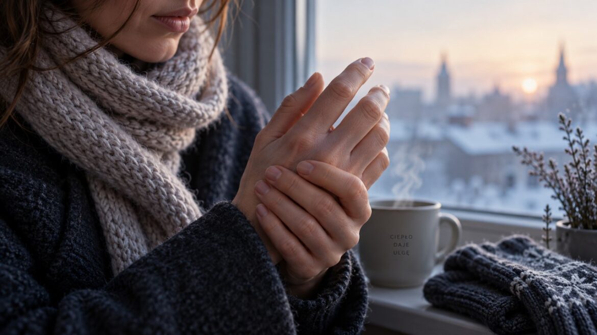 Po chłodnej nocy bolą dłonie i palce? Sprawdź, jak temperatura wpływa na stawy, krążenie i nerwy, skąd bierze się sztywność oraz kiedy ból dłoni wymaga konsultacji z lekarzem.