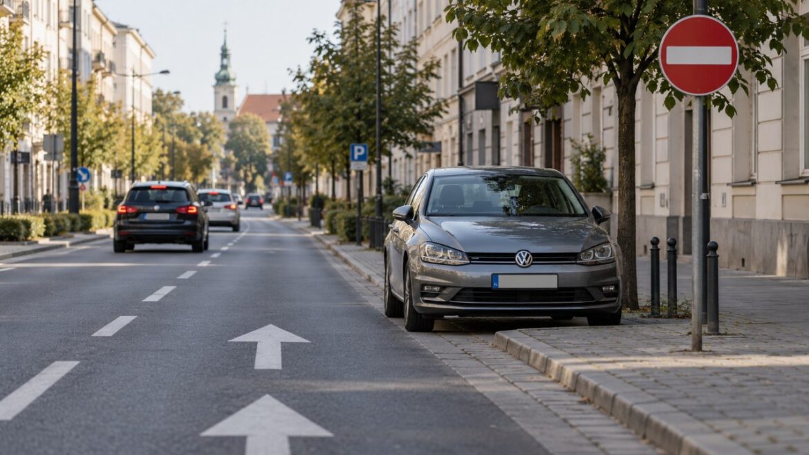 Parkowanie przeciwko kierunkowi ruchu w Polsce: sprawdź, kiedy postój przy lewej krawędzi jezdni jest dozwolony, jaki mandat grozi kierowcy i jakie wyjątki przewiduje Prawo o ruchu drogowym w 2026 r.