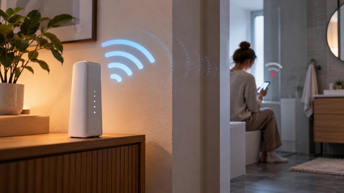 96,6% polskich gospodarstw ma internet. Sprawdzamy, gdzie router w mieszkaniu traci najwięcej sygnału Wi-Fi, jak działają ściany i pasma 2,4/5 GHz oraz kiedy warto zmienić jego miejsce w domu zwykle