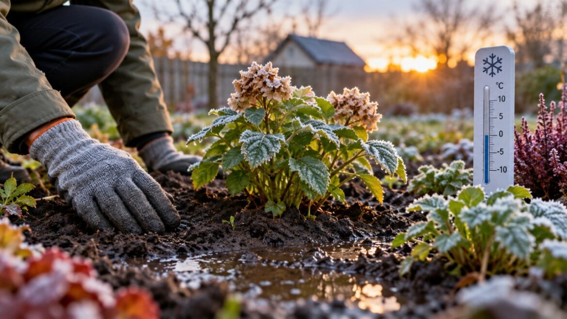 Przymrozek po deszczu może zaszkodzić roślinom, gdy gleba jest nasycona wodą. Sprawdź, jak zabezpieczyć mokre rabaty, donice i korzenie przed nocnym spadkiem temperatury w polskim ogrodzie.