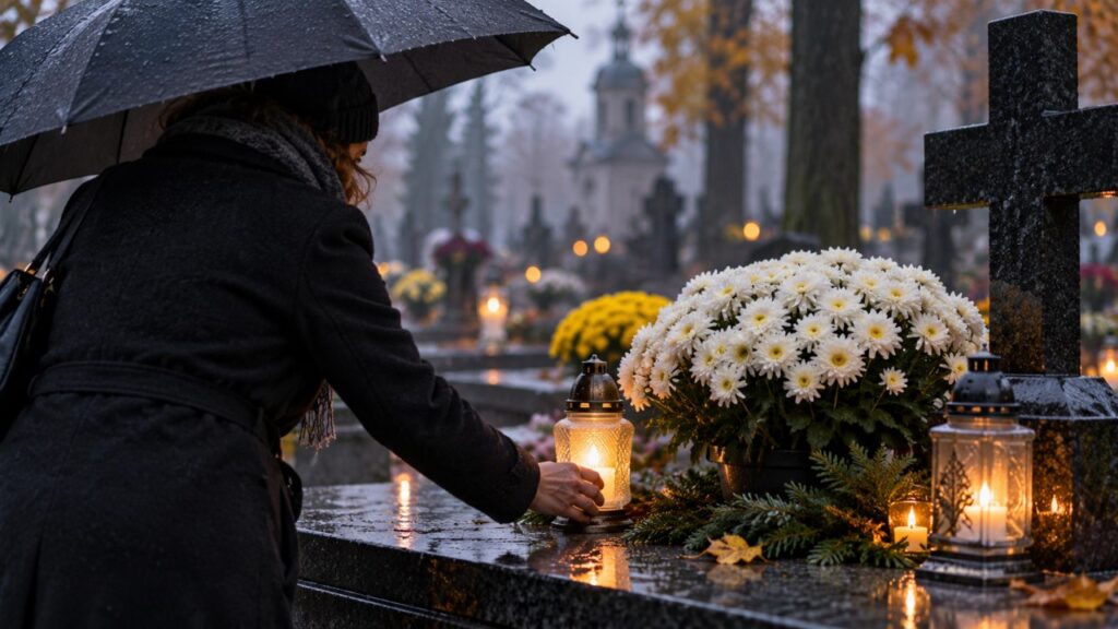 1 listopada będzie chłodniej, niż oczekiwano? Deszcz i 6–10°C – co zabrać na cmentarz